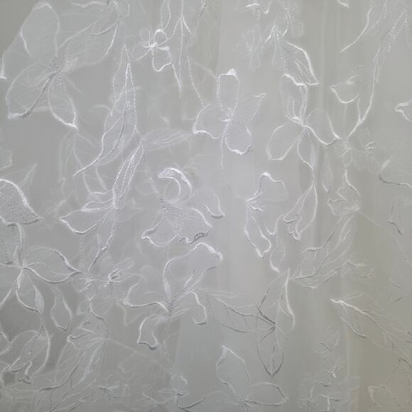 Jenny by Jenny Yoo Emerson Embroidered Tulle Off-The-Shoulder Wedding Gown 0 NWT - Picture 9 of 15